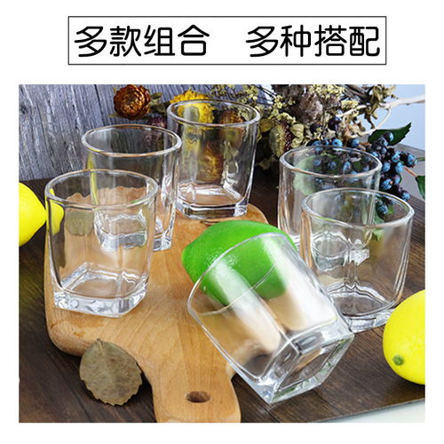 玻璃带把杯买6送6 无铅耐热透明水杯，家用泡茶果汁两相宜